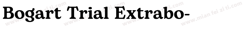 Bogart Trial Extrabo字体转换